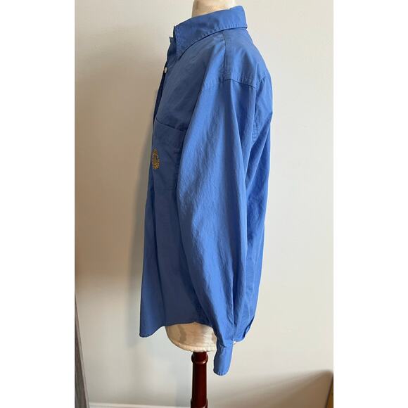Lauren Ralph Lauren Embroidered Crown Chest Long Sleeve Button Up Size 8 - Picture 5 of 8